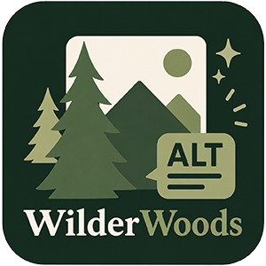 WilderWoods Alt Text Generator Logo